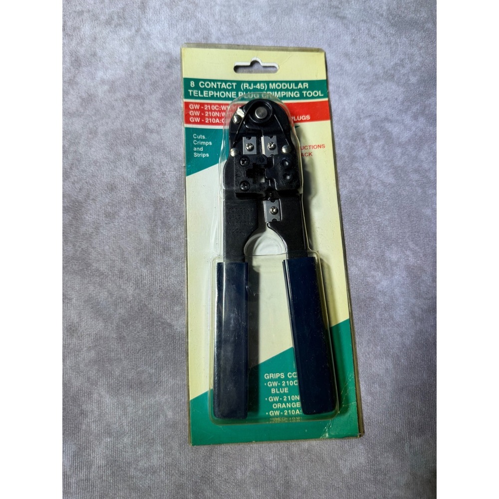 GW-210C RJ-45 8-Contact Modular Telephone Plug Crimping Tool